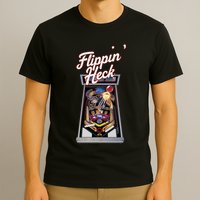 Flippin Heck Pinball Machine Gaming Arcade T-Shirt