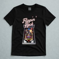Flippin Heck Pinball Machine Gaming Arcade T-Shirt