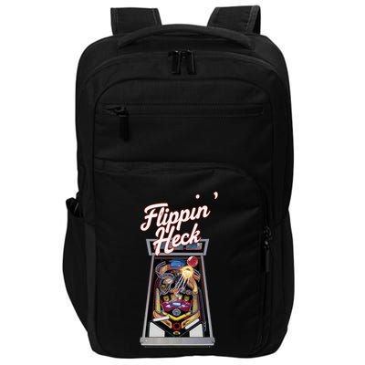 Flippin Heck Pinball Machine Gaming Arcade Impact Tech Backpack