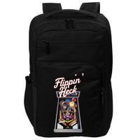 Flippin Heck Pinball Machine Gaming Arcade Impact Tech Backpack