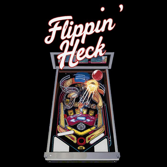 Flippin Heck Pinball Machine Gaming Arcade Sustainable Bucket Hat