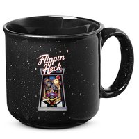 Flippin Heck Pinball Machine Gaming Arcade 15oz Campfire Ceramic Mug