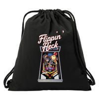 Flippin Heck Pinball Machine Gaming Arcade Drawstring Bag