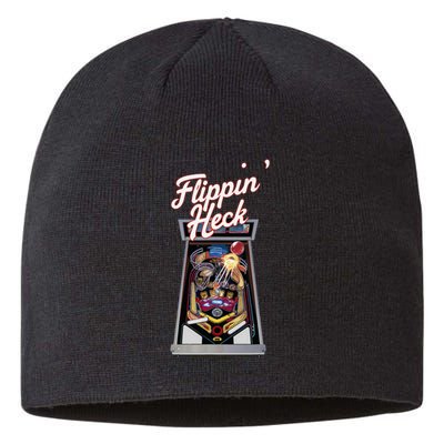 Flippin Heck Pinball Machine Gaming Arcade Sustainable Beanie