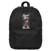 Flippin Heck Pinball Machine Gaming Arcade 16 in Basic Backpack