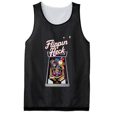 Flippin Heck Pinball Machine Gaming Arcade Mesh Reversible Basketball Jersey Tank