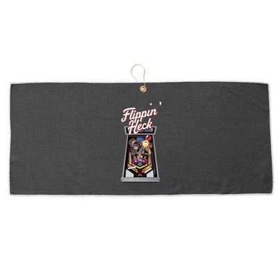 Flippin Heck Pinball Machine Gaming Arcade Large Microfiber Waffle Golf Towel