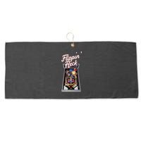 Flippin Heck Pinball Machine Gaming Arcade Large Microfiber Waffle Golf Towel