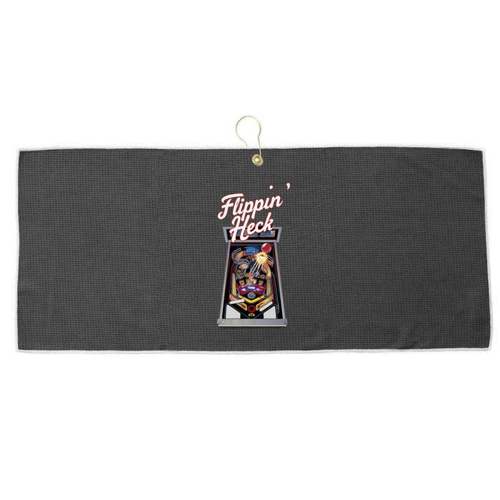 Flippin Heck Pinball Machine Gaming Arcade Large Microfiber Waffle Golf Towel