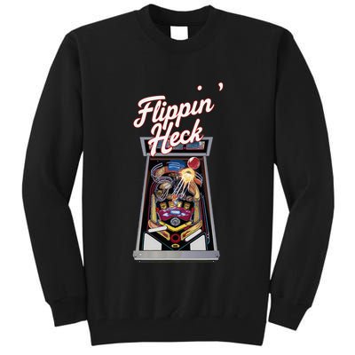 Flippin Heck Pinball Machine Gaming Arcade Tall Sweatshirt
