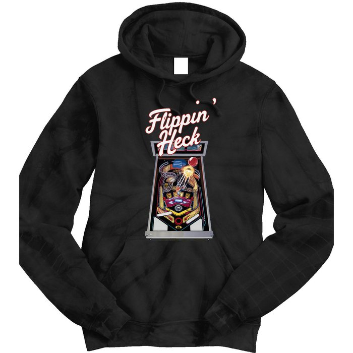 Flippin Heck Pinball Machine Gaming Arcade Tie Dye Hoodie