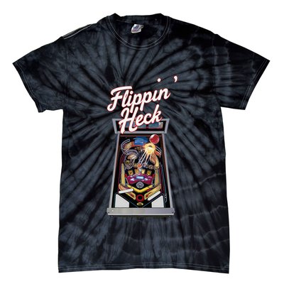 Flippin Heck Pinball Machine Gaming Arcade Tie-Dye T-Shirt
