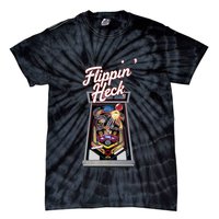 Flippin Heck Pinball Machine Gaming Arcade Tie-Dye T-Shirt