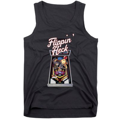 Flippin Heck Pinball Machine Gaming Arcade Tank Top