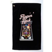 Flippin Heck Pinball Machine Gaming Arcade Golf Towel