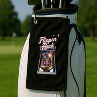 Flippin Heck Pinball Machine Gaming Arcade Golf Towel