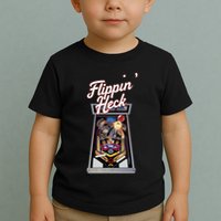 Flippin Heck Pinball Machine Gaming Arcade Toddler T-Shirt