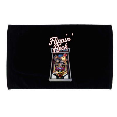 Flippin Heck Pinball Machine Gaming Arcade Microfiber Hand Towel