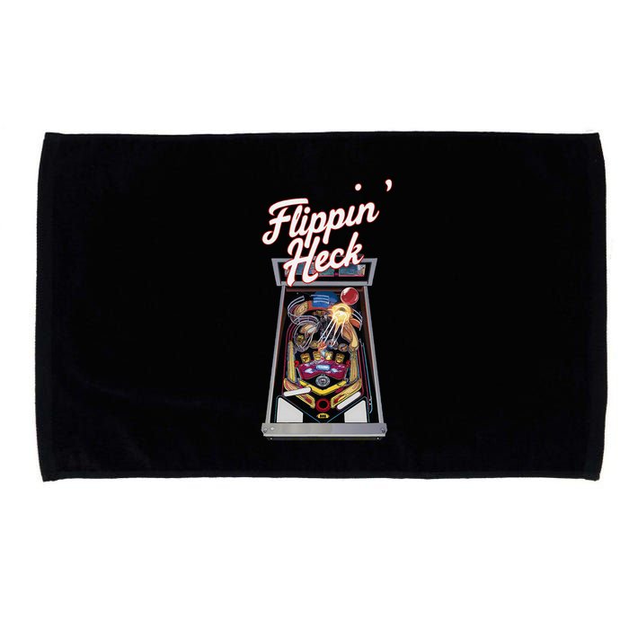Flippin Heck Pinball Machine Gaming Arcade Microfiber Hand Towel
