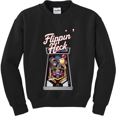 Flippin Heck Pinball Machine Gaming Arcade Kids Sweatshirt
