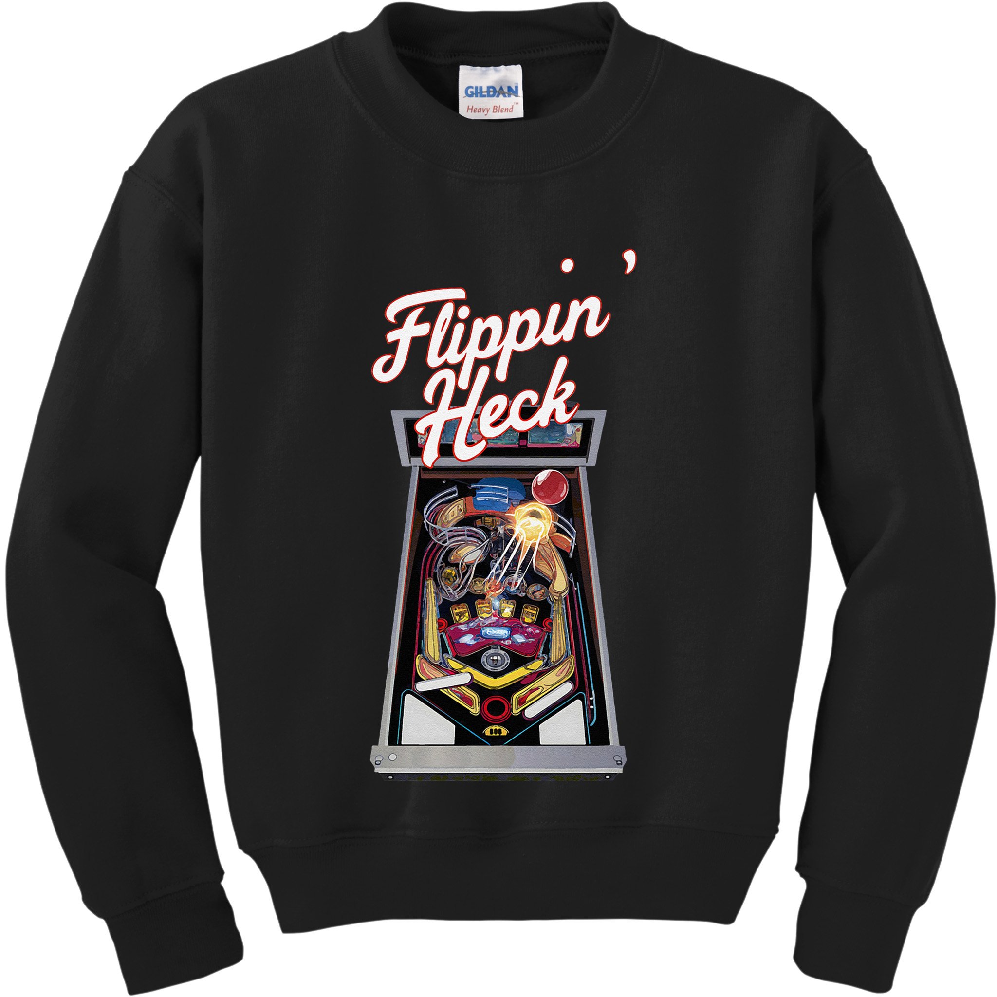 Flippin Heck Pinball Machine Gaming Arcade Kids Sweatshirt