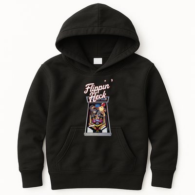 Flippin Heck Pinball Machine Gaming Arcade Kids Hoodie