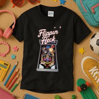 Flippin Heck Pinball Machine Gaming Arcade Kids T-Shirt