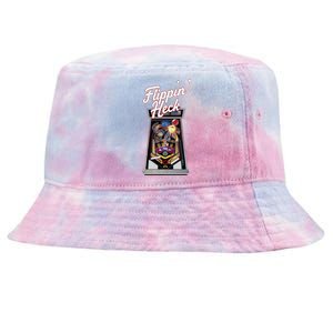 Flippin Heck Pinball Machine Gaming Arcade Tie-Dyed Bucket Hat