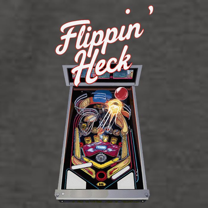 Flippin Heck Pinball Machine Gaming Arcade Vector Backpack