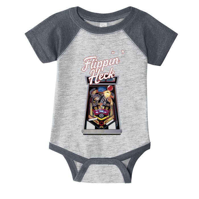 Flippin Heck Pinball Machine Gaming Arcade Infant Baby Jersey Bodysuit