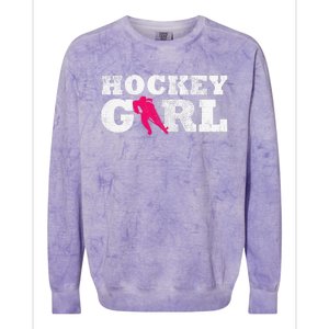 Field Hockey  Player Silhouette Sport Gift Colorblast Crewneck Sweatshirt