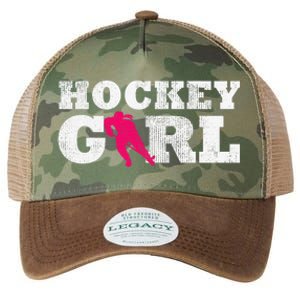 Field Hockey  Player Silhouette Sport Gift Legacy Tie Dye Trucker Hat