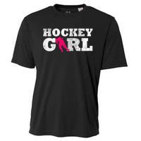 Field Hockey  Player Silhouette Sport Gift Cooling Performance Crew T-Shirt