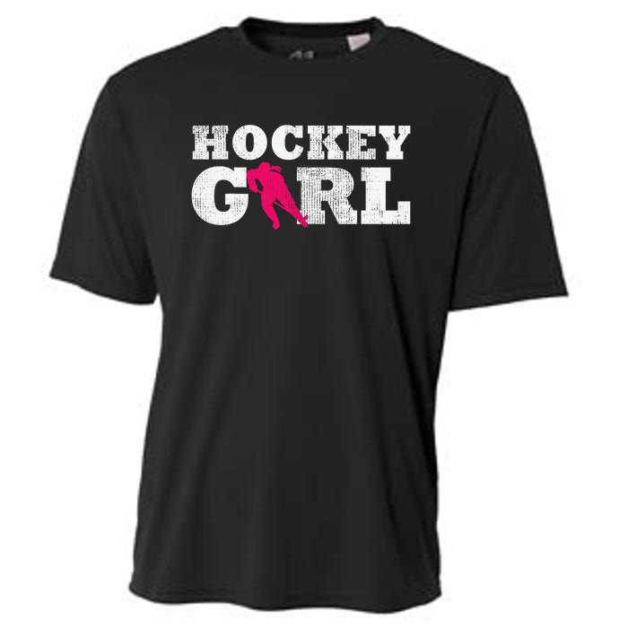 Field Hockey  Player Silhouette Sport Gift Cooling Performance Crew T-Shirt