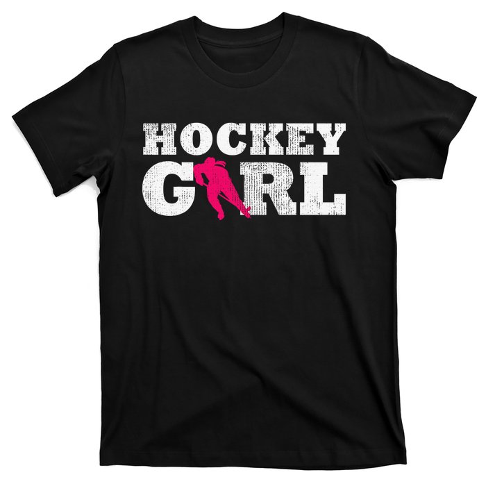 Field Hockey  Player Silhouette Sport Gift T-Shirt