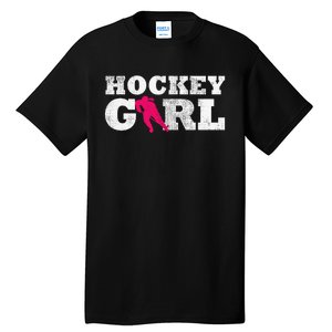 Field Hockey  Player Silhouette Sport Gift Tall T-Shirt