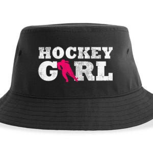 Field Hockey  Player Silhouette Sport Gift Sustainable Bucket Hat