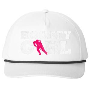 Field Hockey  Player Silhouette Sport Gift Snapback Five-Panel Rope Hat