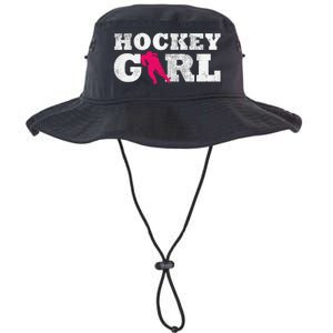 Field Hockey  Player Silhouette Sport Gift Legacy Cool Fit Booney Bucket Hat