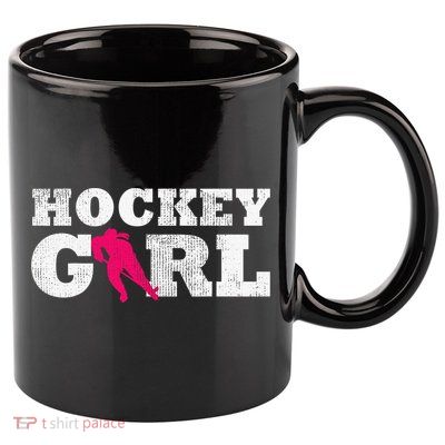 Field Hockey  Player Silhouette Sport Gift 11oz C Handle Ceramic Mug