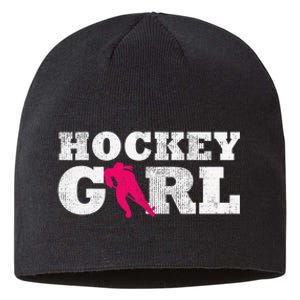 Field Hockey  Player Silhouette Sport Gift Sustainable Beanie