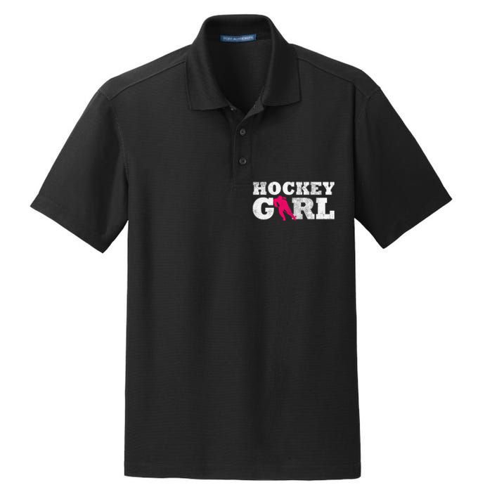 Field Hockey  Player Silhouette Sport Gift Dry Zone Grid Polo