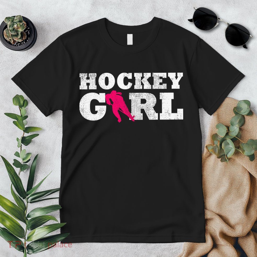 Field Hockey  Player Silhouette Sport Gift Premium T-Shirt