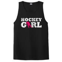 Field Hockey  Player Silhouette Sport Gift PosiCharge Competitor Tank