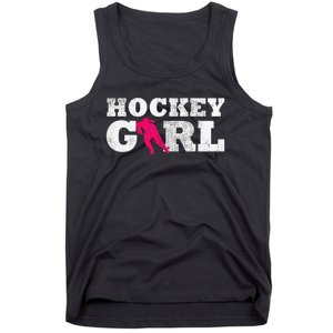 Field Hockey  Player Silhouette Sport Gift Tank Top