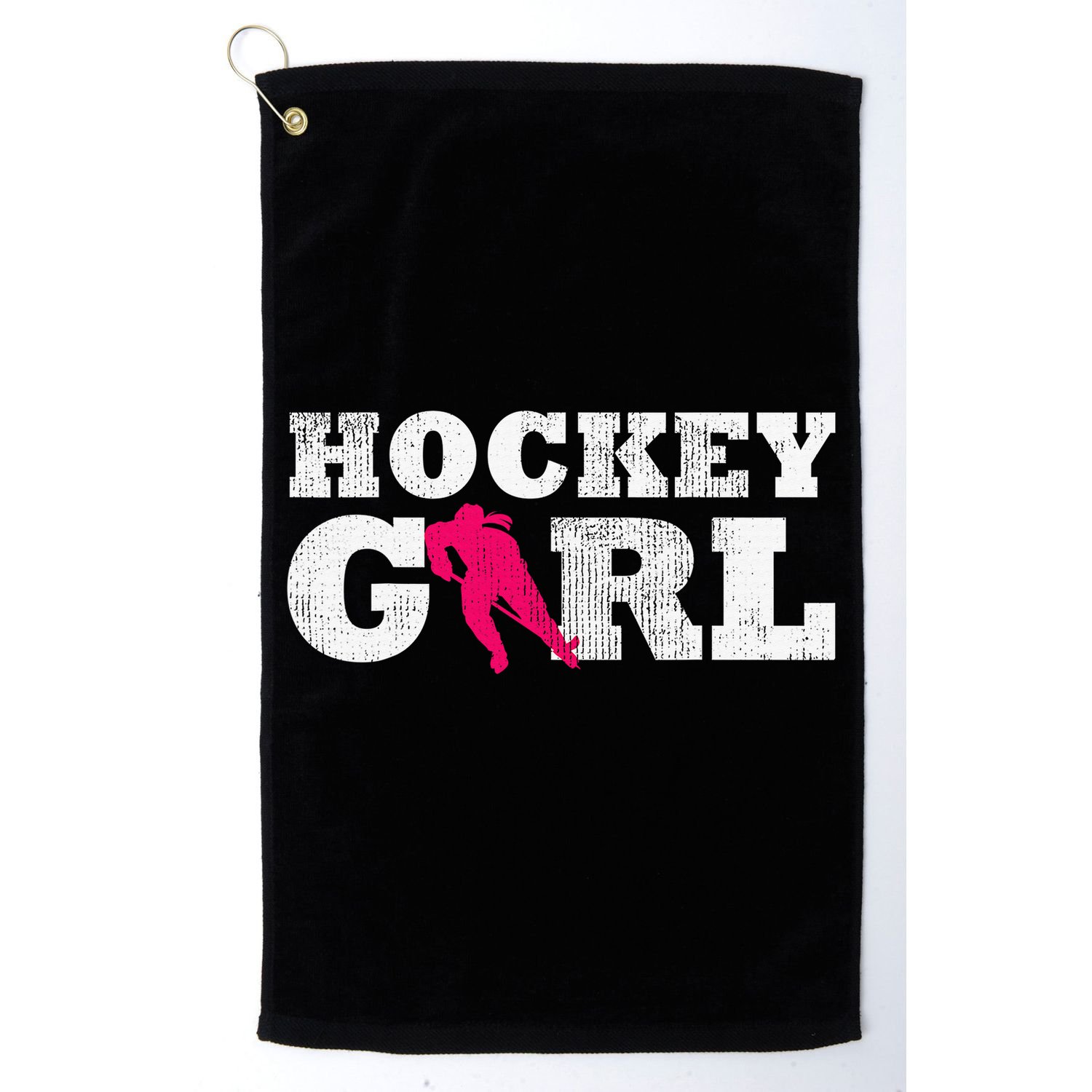 Field Hockey  Player Silhouette Sport Gift Golf Towel