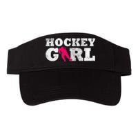 Field Hockey  Player Silhouette Sport Gift Valucap Bio-Washed Visor