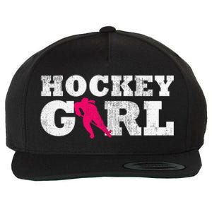 Field Hockey  Player Silhouette Sport Gift Wool Snapback Cap