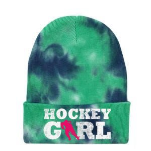 Field Hockey  Player Silhouette Sport Gift Tie Dye 12in Knit Beanie