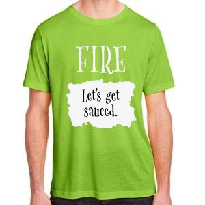 Fire Hot Packet Halloween Taco Lets Get Sauced Costume Adult ChromaSoft Performance T-Shirt